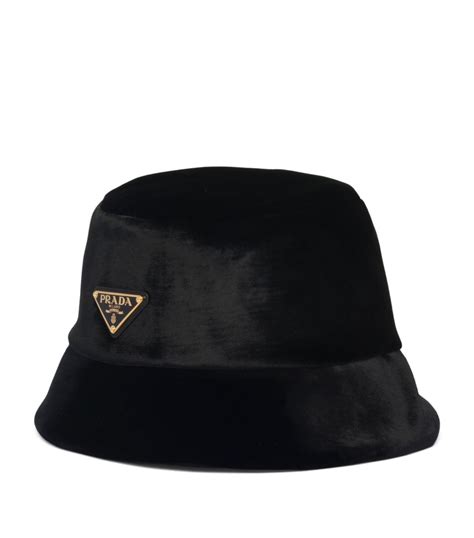 Prada Velvet Bucket Hat 